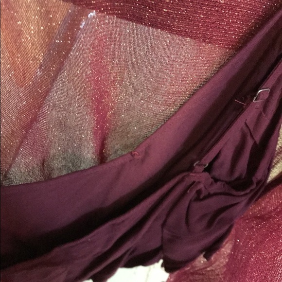 Maroon and Gold Sheer Shirt - Picture 3 of 3